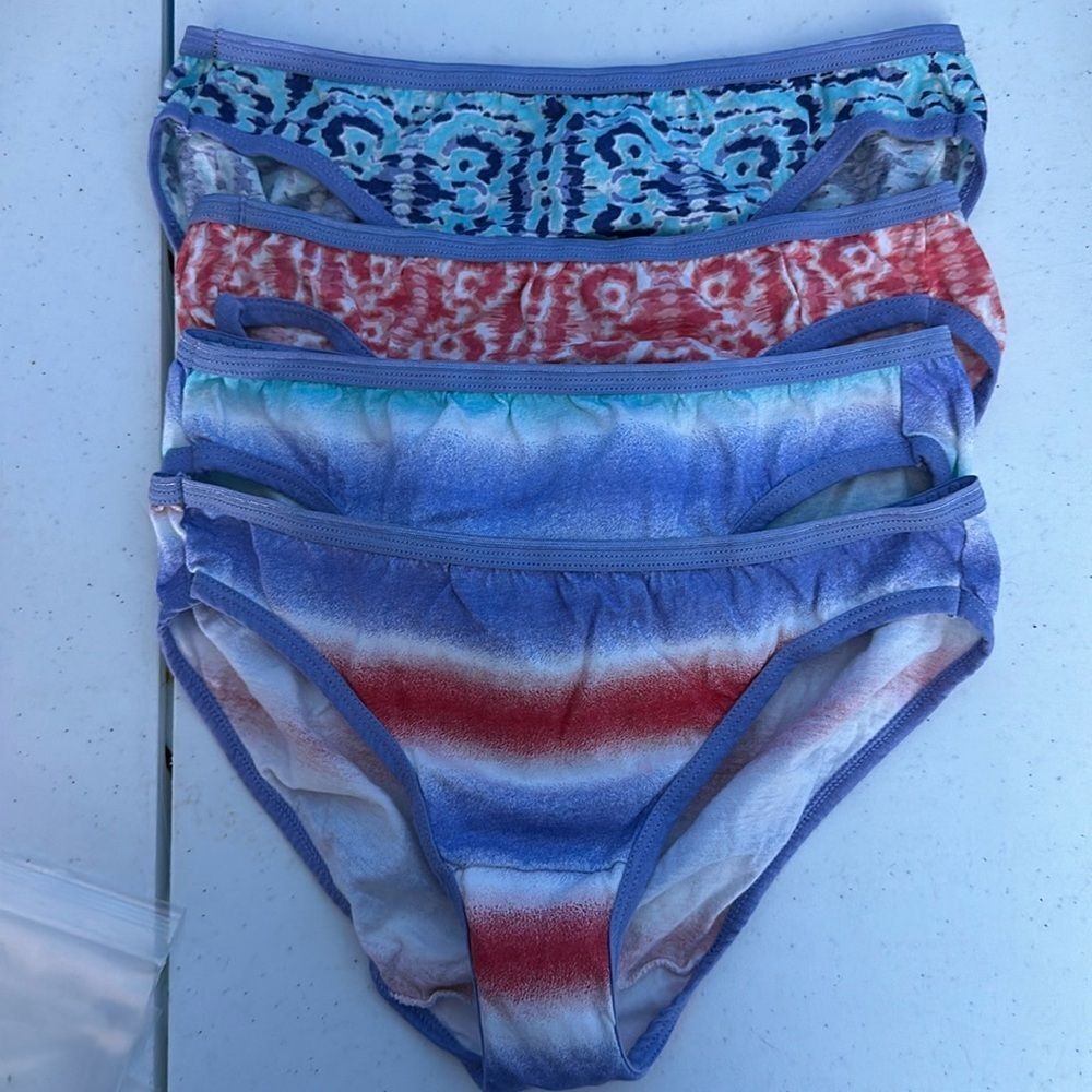 Hanes Girl’s Cotton Panties 4-Pack Size 14 | Briefs Underwear Lot New
